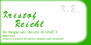 kristof reichl business card